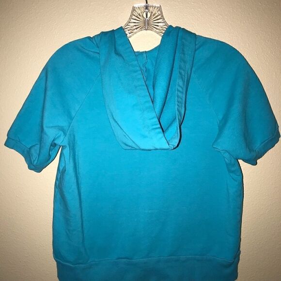 Tape Measure Flip Flop Short Sleeve Hoodie - Picture 3 of 4